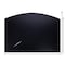 Dacasso Black Leather 34" x 24" Arched Desk Mat without Side-Rails PR-1022 - alternate 6